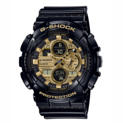 Casio G-Shock GA-140GB-1A1 Black Dial with Gold Dial Analog-Digital Men Watch